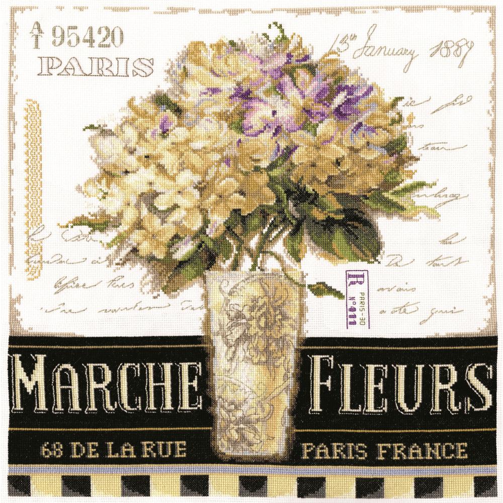 Marche De Fleurs Counted Cross Stitch Kit